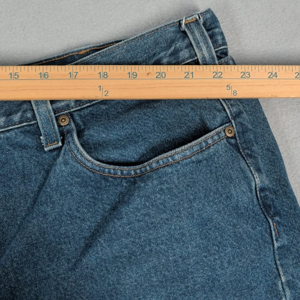 Carhartt Jeans Mens 48x28 Blue B460 DVB Relaxed Fit Workwear Denim Pants